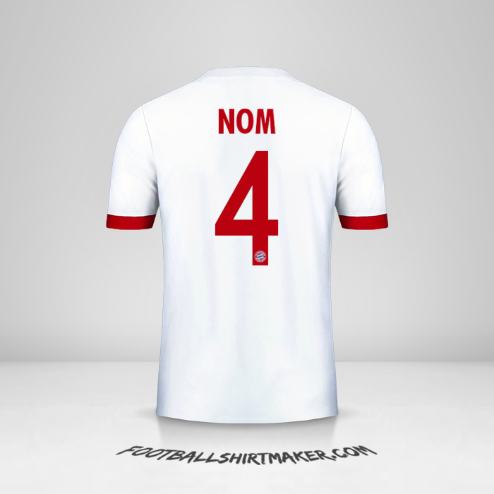 Maillot FC Bayern Munchen Cup 2017/18 Troisième -  nom - 4