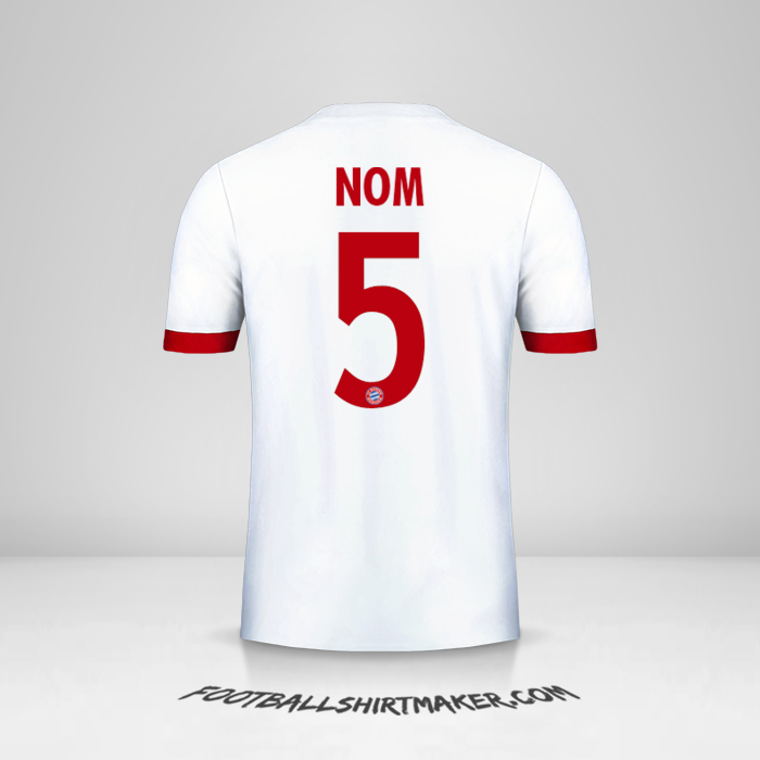 Maillot FC Bayern Munchen Cup 2017/18 Troisième -  nom - 5