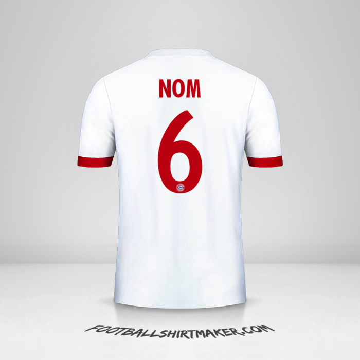 Maillot FC Bayern Munchen Cup 2017/18 Troisième -  nom - 6