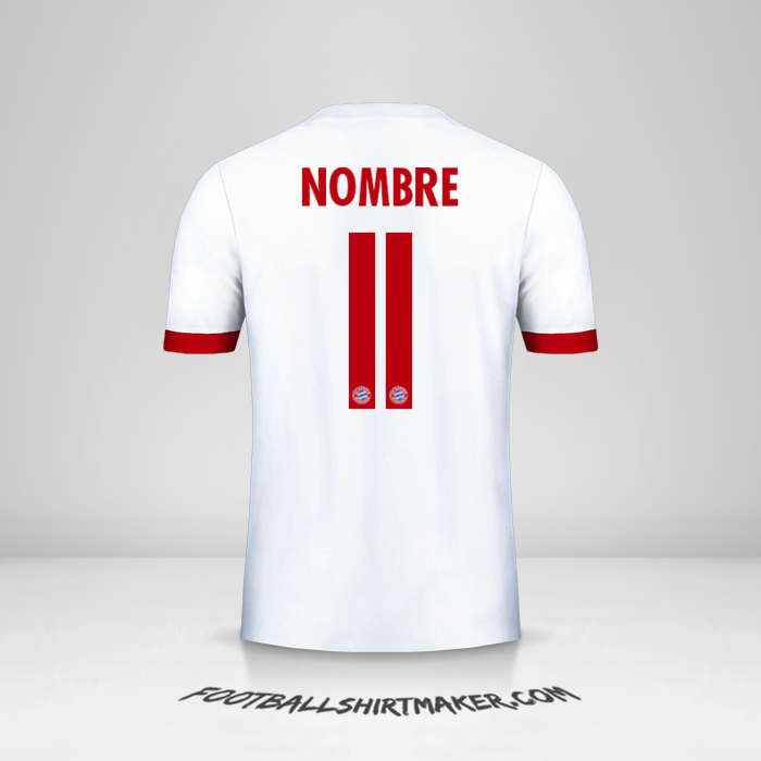 Jersey FC Bayern Munchen Cup 2017/18 Tercera -  nombre - 11