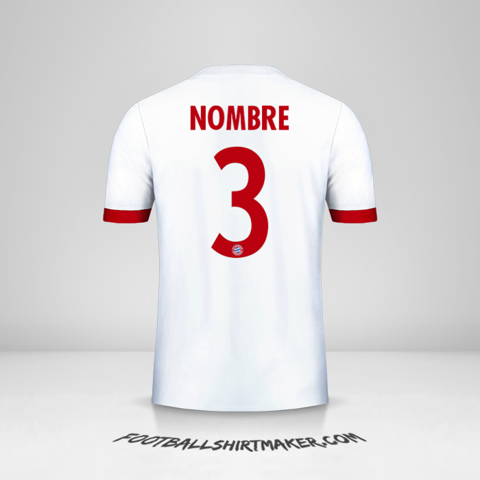 Camiseta FC Bayern Munchen Cup 2017/18 Tercera -  nombre - 3