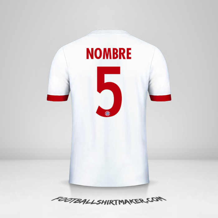 Jersey FC Bayern Munchen Cup 2017/18 Tercera -  nombre - 5