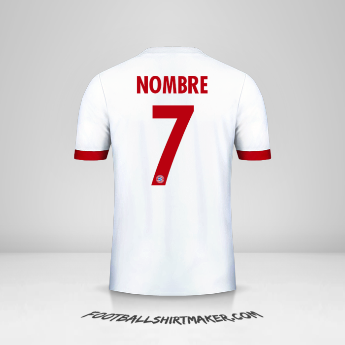Jersey FC Bayern Munchen Cup 2017/18 Tercera -  nombre - 7