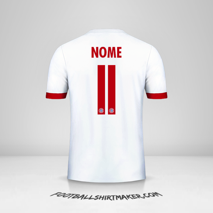 Camisola FC Bayern Munchen Cup 2017/18 Terceira -  nome - 11