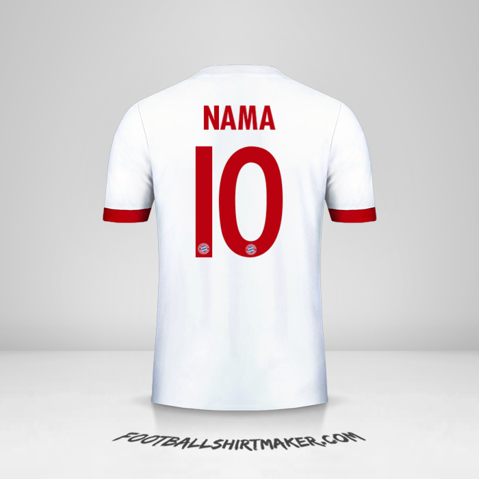 Jersey FC Bayern Munchen Cup 2017/18 Ketiga -  nama - 10