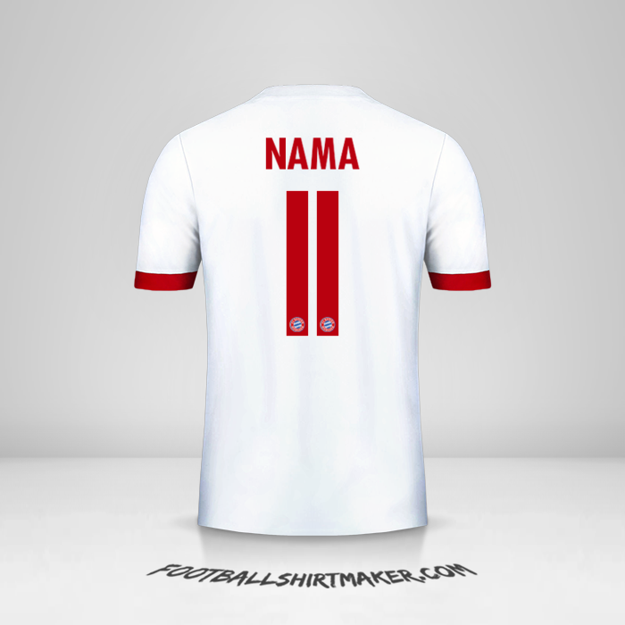 Jersey FC Bayern Munchen Cup 2017/18 Ketiga -  nama - 11