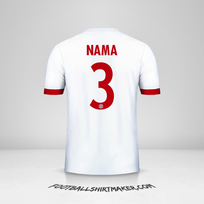 Jersey FC Bayern Munchen Cup 2017/18 Ketiga -  nama - 3