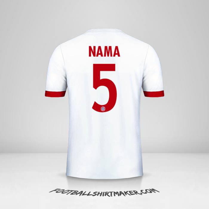 Jersey FC Bayern Munchen Cup 2017/18 Ketiga -  nama - 5