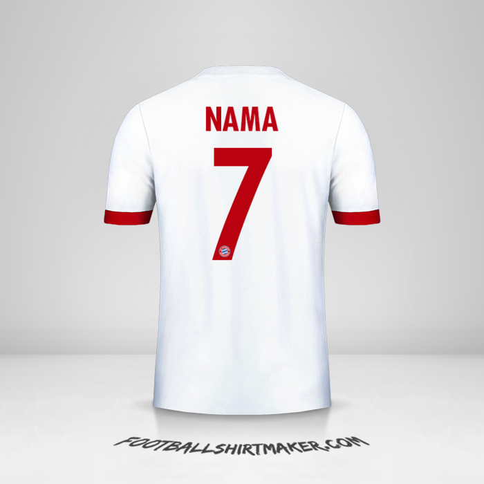 Jersey FC Bayern Munchen Cup 2017/18 Ketiga -  nama - 7