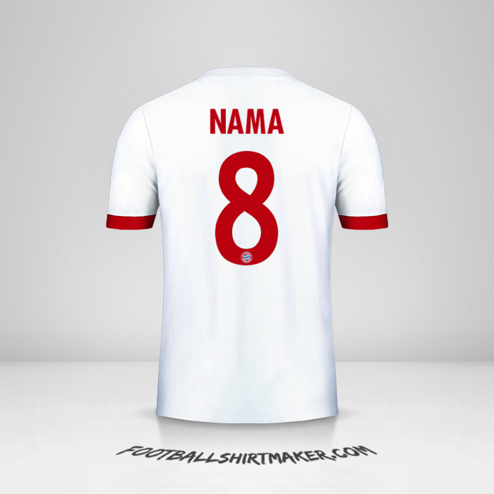 Jersey FC Bayern Munchen Cup 2017/18 Ketiga -  nama - 8