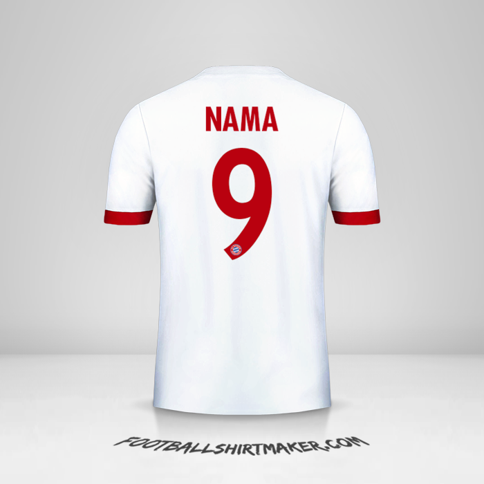 Jersey FC Bayern Munchen Cup 2017/18 Ketiga -  nama - 9