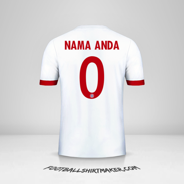 Jersey FC Bayern Munchen Cup 2017/18 III -  nama anda - 0