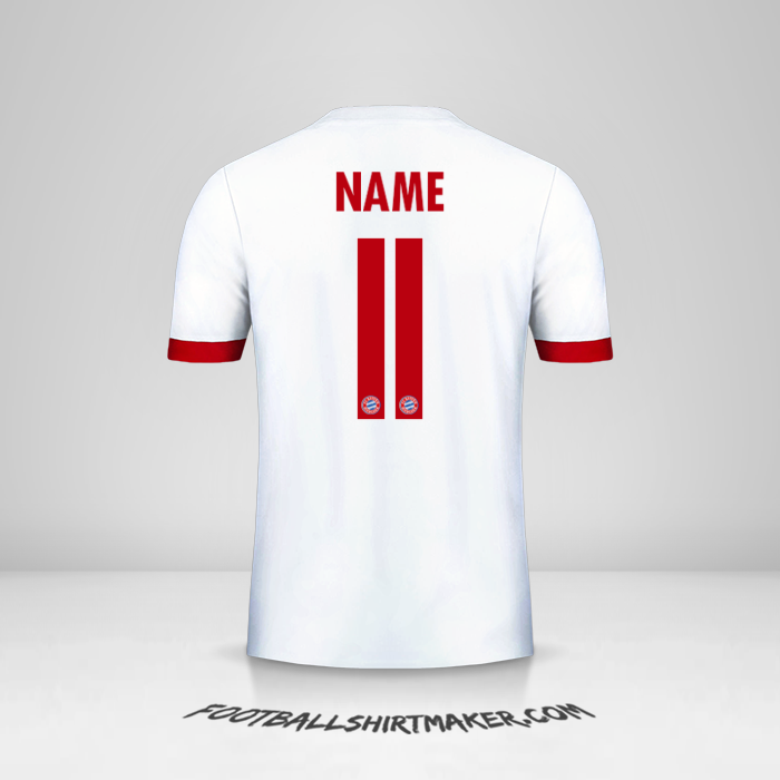 Trikot FC Bayern Munchen Cup 2017/18 Dritte -  name - 11