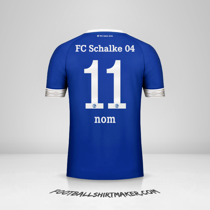 Maillot Schalke 04 2018/19 -  nom - 11