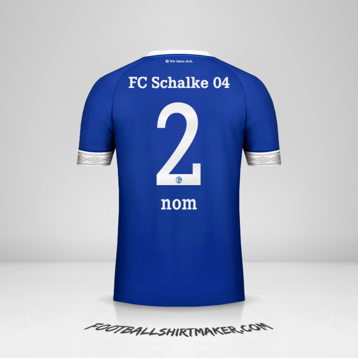 Maillot Schalke 04 2018/19 -  nom - 2