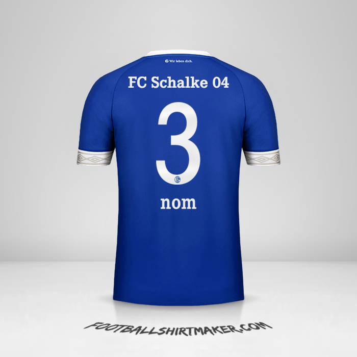 Maillot Schalke 04 2018/19 -  nom - 3