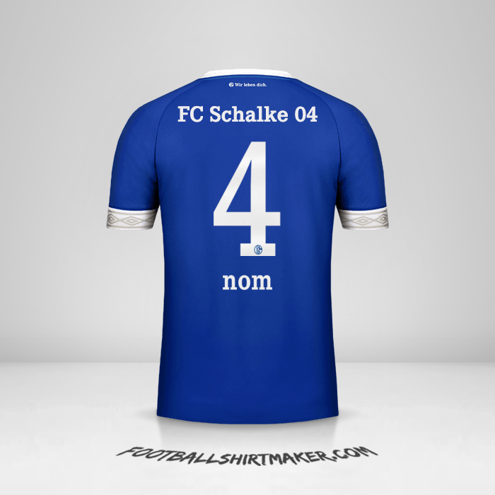 Maillot Schalke 04 2018/19 -  nom - 4