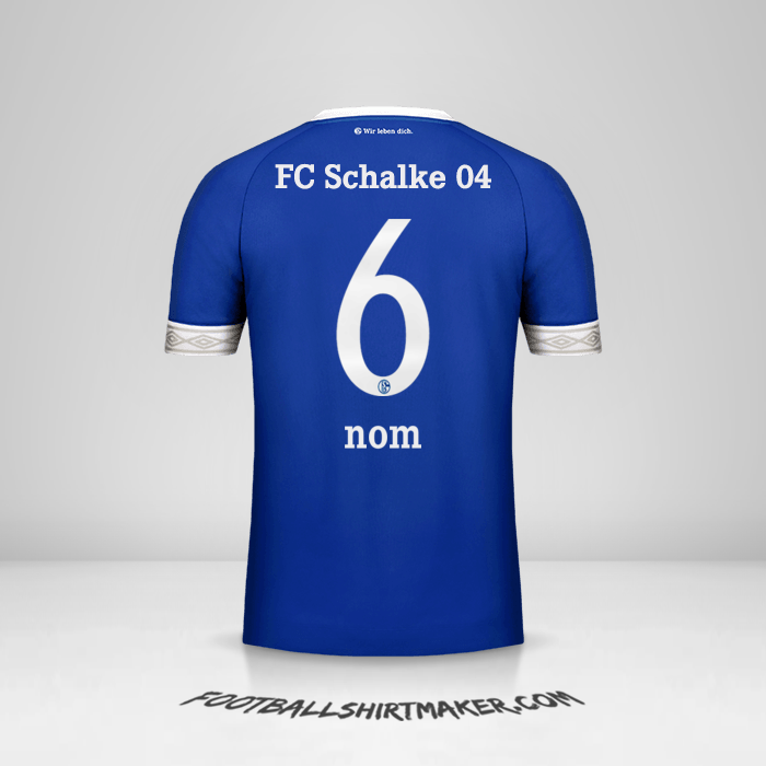 Maillot Schalke 04 2018/19 -  nom - 6