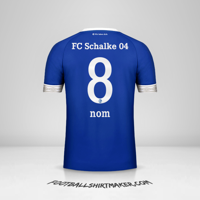 Maillot Schalke 04 2018/19 -  nom - 8