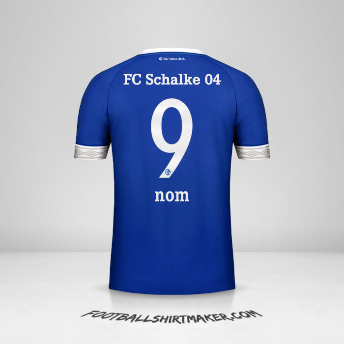 Maillot Schalke 04 2018/19 -  nom - 9