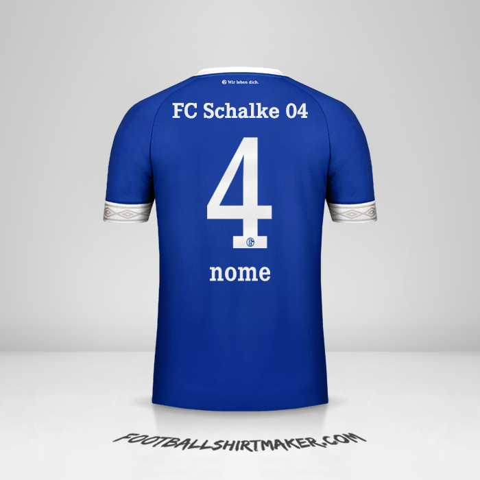 Camisa Schalke 04 2018/19 -  nome - 4