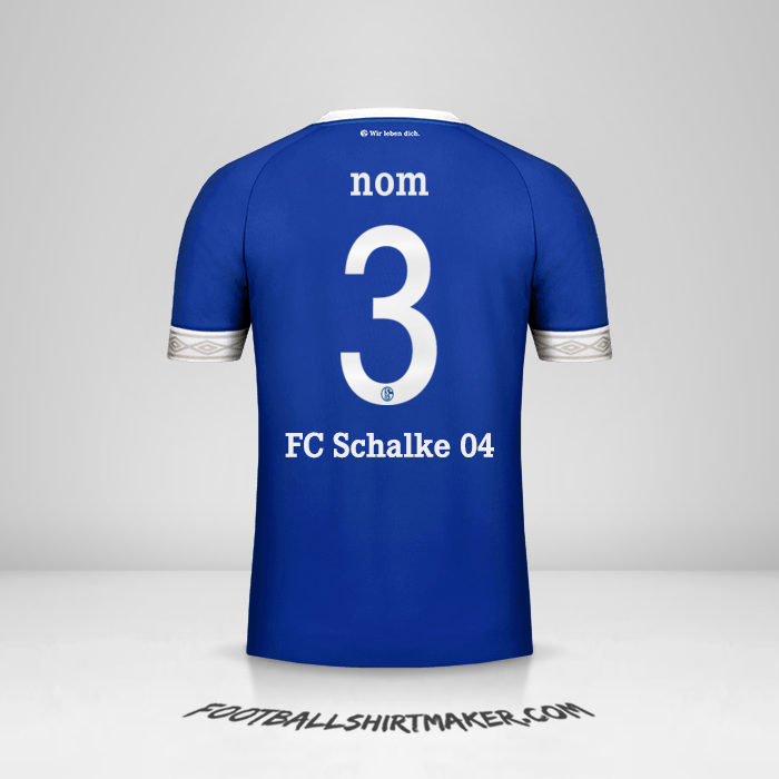 Maillot Schalke 04 Cup 2018/19 -  nom - 3