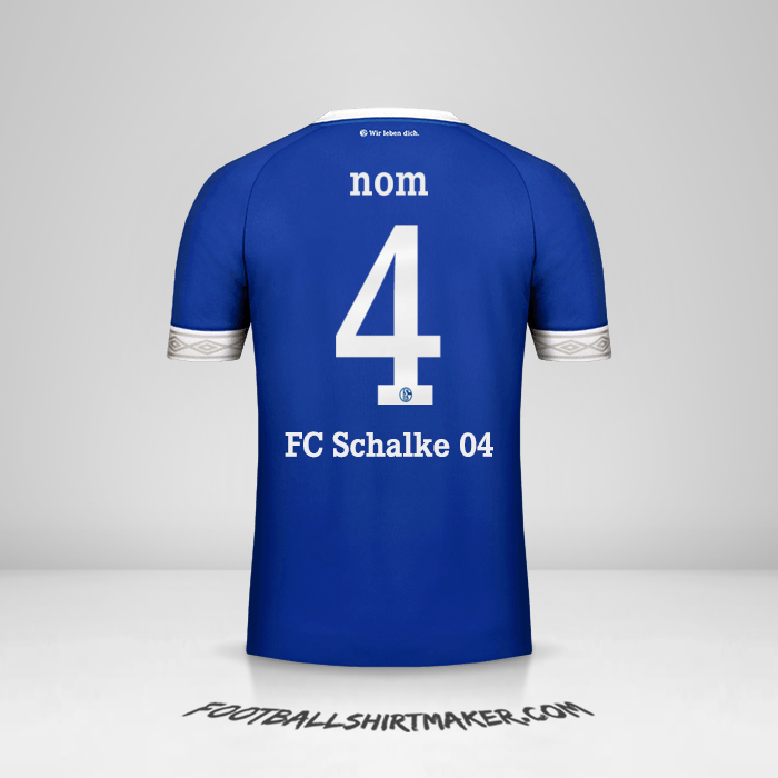 Maillot Schalke 04 Cup 2018/19 -  nom - 4