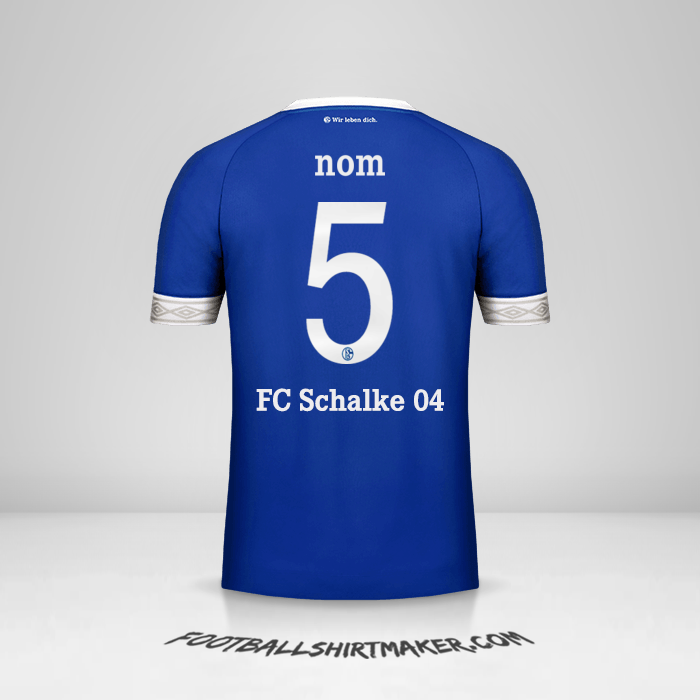 Maillot Schalke 04 Cup 2018/19 -  nom - 5