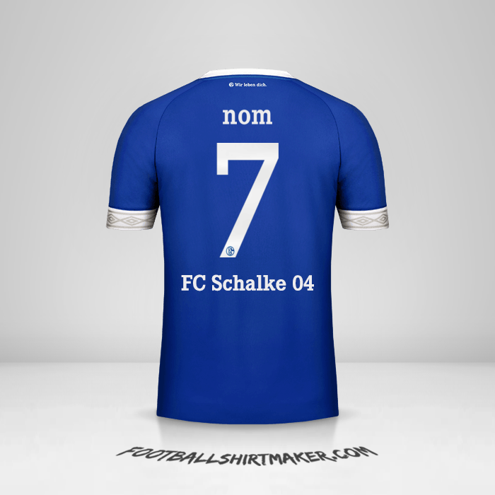 Maillot Schalke 04 Cup 2018/19 -  nom - 7