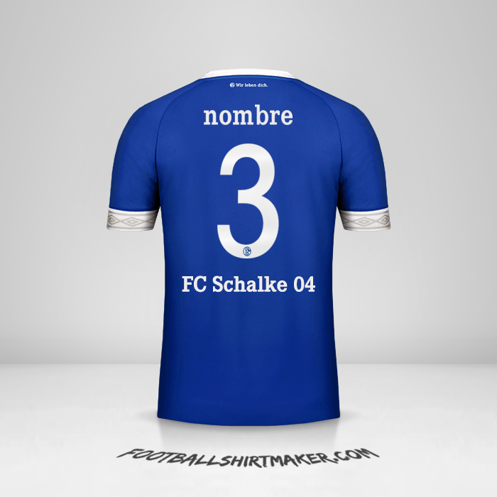 Jersey Schalke 04 Cup 2018/19 -  nombre - 3