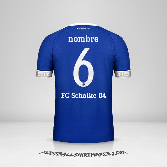 Jersey Schalke 04 Cup 2018/19 -  nombre - 6