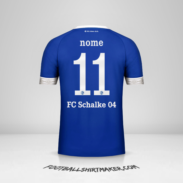 Camisa Schalke 04 Cup 2018/19 -  nome - 11