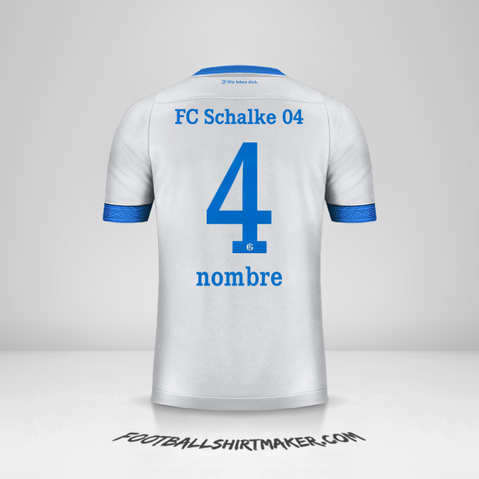 Camiseta Schalke 04 2018/19 Visita -  nombre - 4
