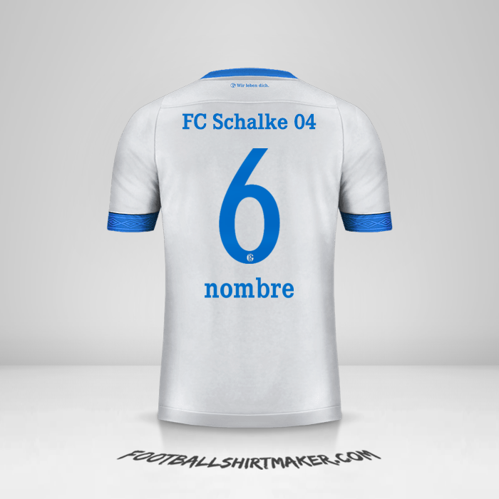 Camiseta Schalke 04 2018/19 Visita -  nombre - 6