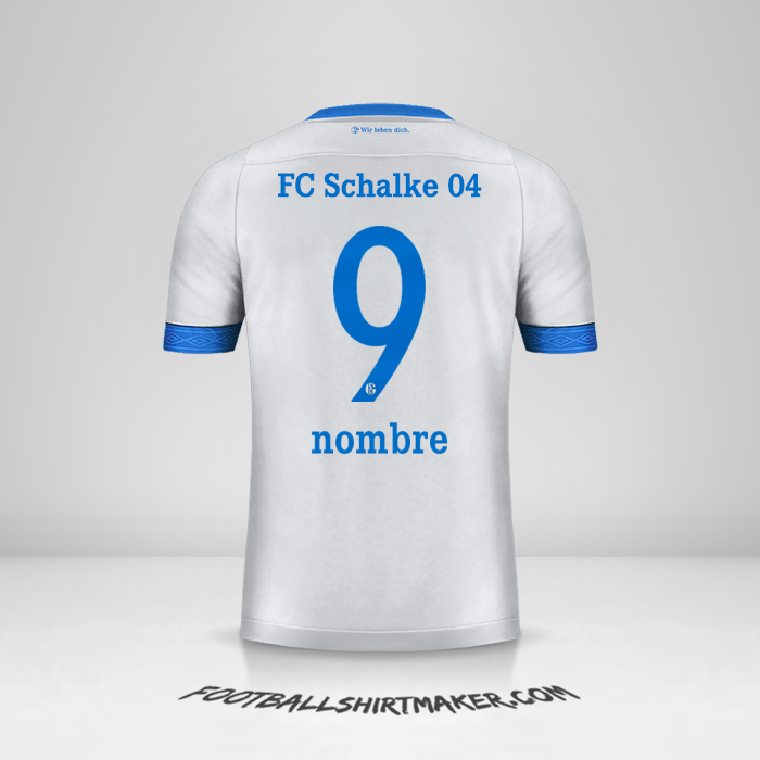 Camiseta Schalke 04 2018/19 Visita -  nombre - 9