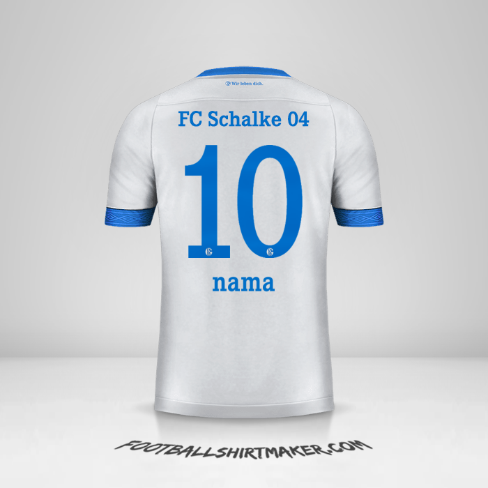 Jersey Schalke 04 2018/19 Alternatif -  nama - 10