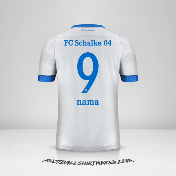 Jersey Schalke 04 2018/19 Alternatif -  nama - 9