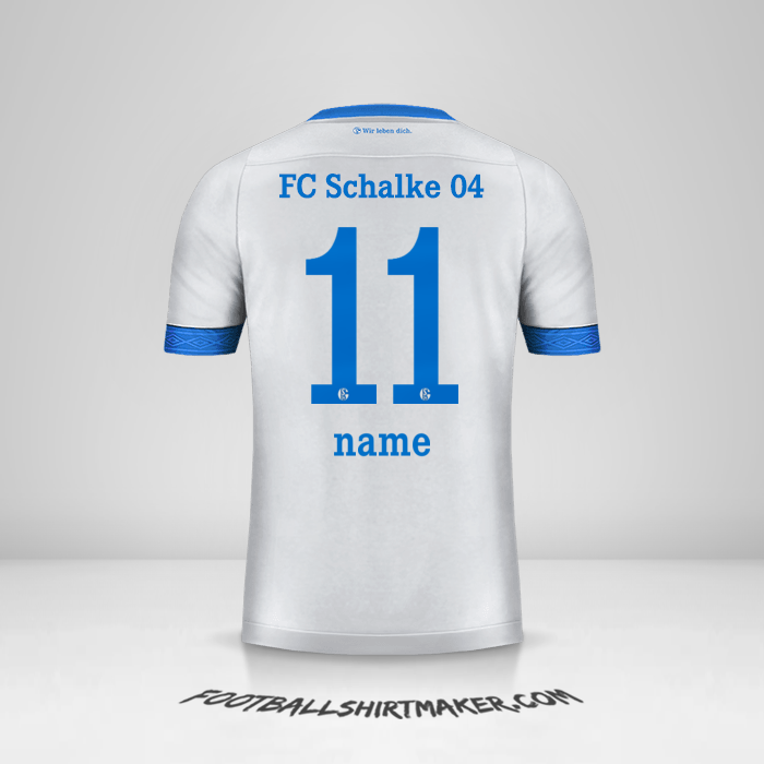 Trikot Schalke 04 2018/19 Auswärts -  name - 11