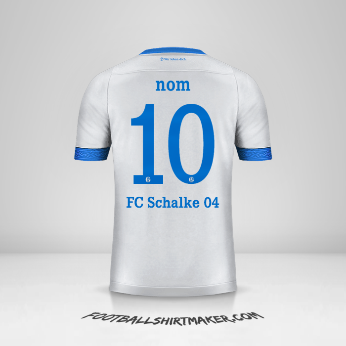 Maillot Schalke 04 Cup 2018/19 Extérieur -  nom - 10