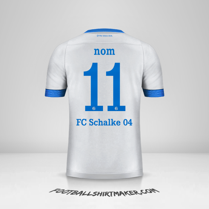 Maillot Schalke 04 Cup 2018/19 Extérieur -  nom - 11