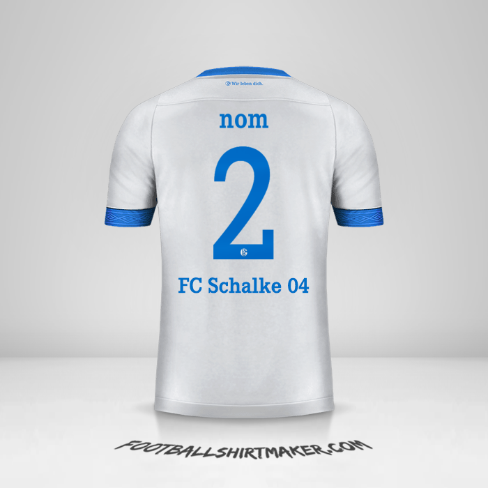 Maillot Schalke 04 Cup 2018/19 Extérieur -  nom - 2