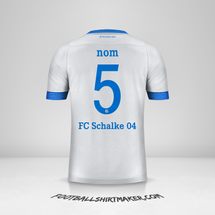 Maillot Schalke 04 Cup 2018/19 Extérieur -  nom - 5