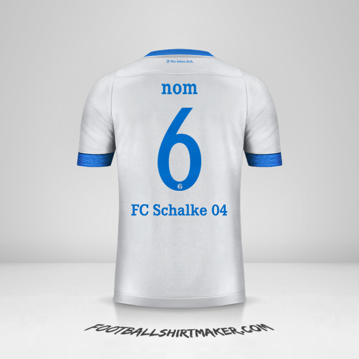 Maillot Schalke 04 Cup 2018/19 Extérieur -  nom - 6