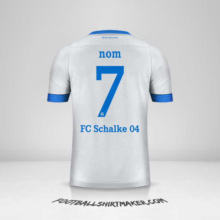 Maillot Schalke 04 Cup 2018/19 Extérieur -  nom - 7