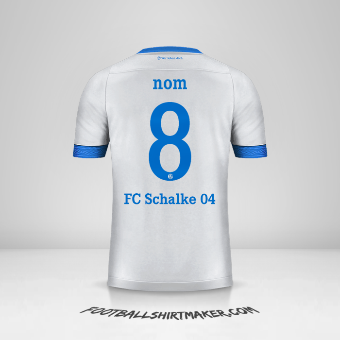 Maillot Schalke 04 Cup 2018/19 Extérieur -  nom - 8