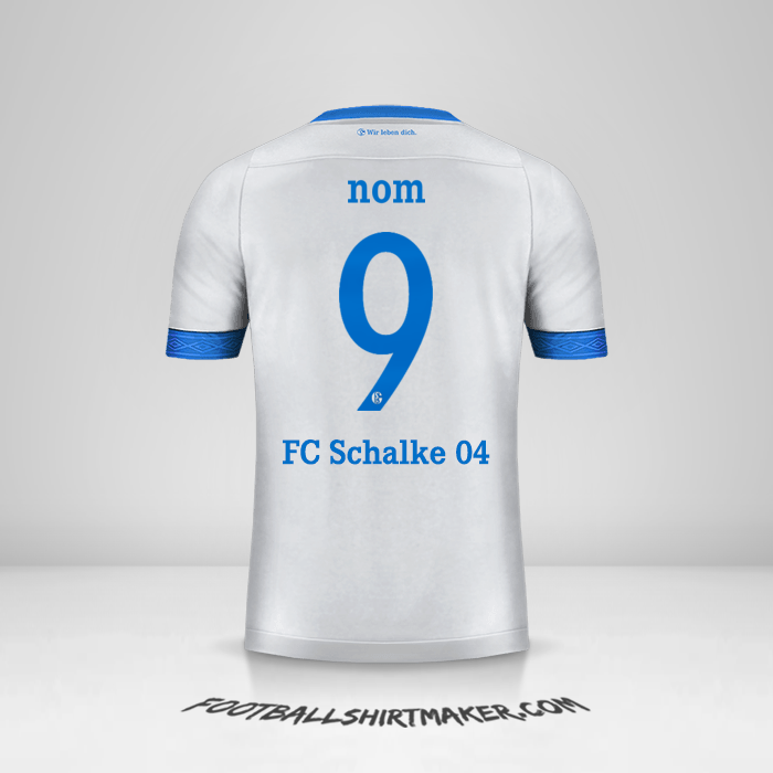 Maillot Schalke 04 Cup 2018/19 Extérieur -  nom - 9