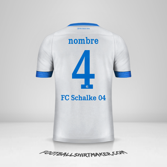 Jersey Schalke 04 Cup 2018/19 Visita -  nombre - 4