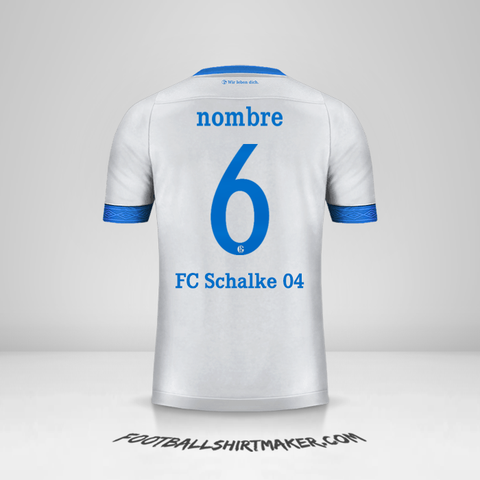 Jersey Schalke 04 Cup 2018/19 Visita -  nombre - 6