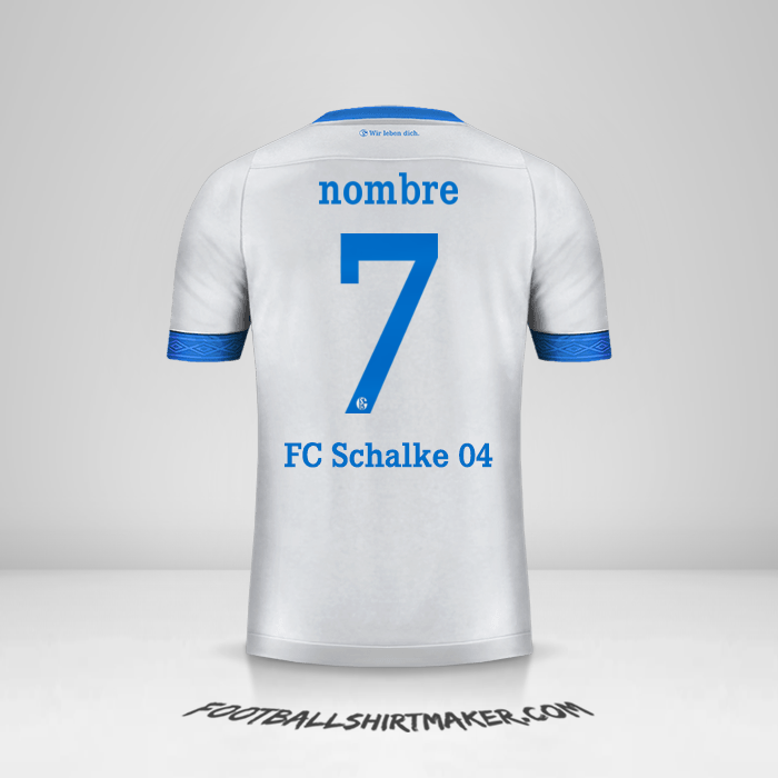 Jersey Schalke 04 Cup 2018/19 Visita -  nombre - 7
