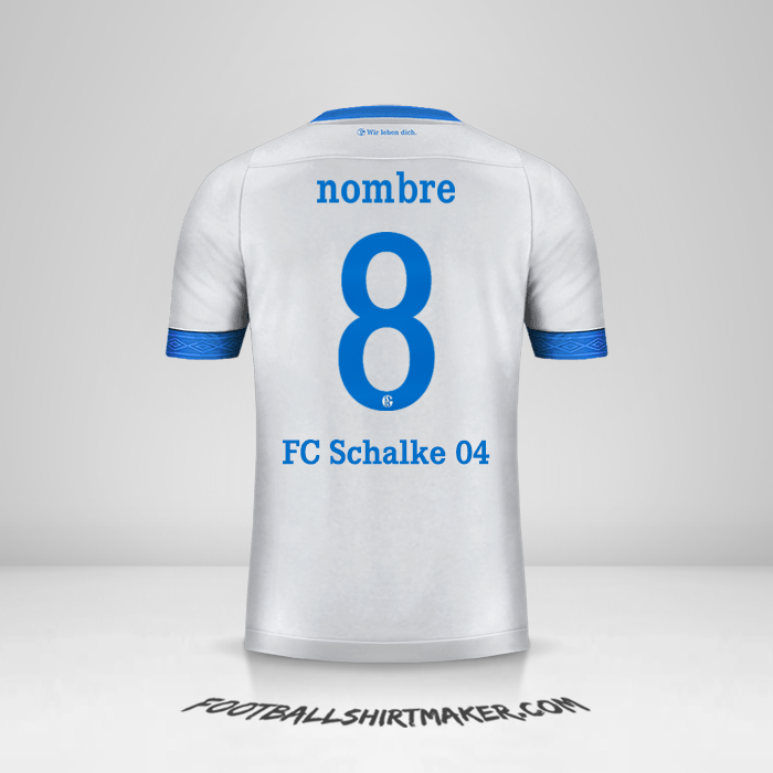 Jersey Schalke 04 Cup 2018/19 Visita -  nombre - 8